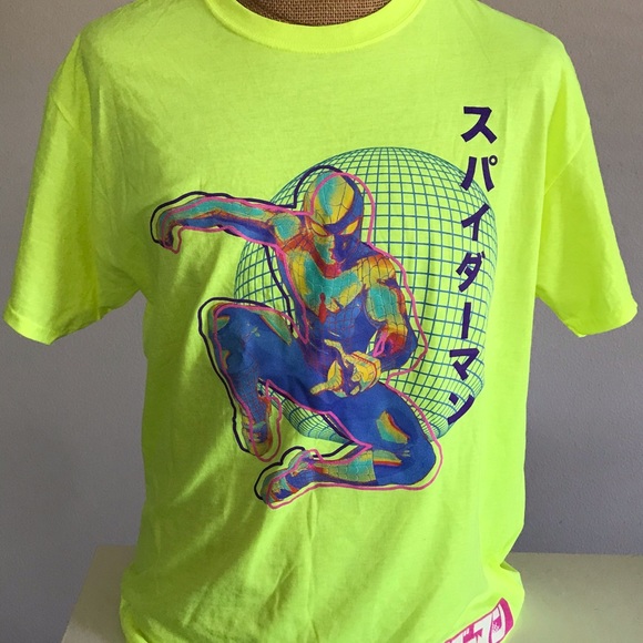 Marvel Other - Unisex Neon Marvel Spiderman T-shirt